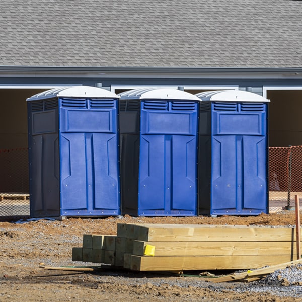 how do you ensure the portable toilets are secure and safe from vandalism during an event in Bloomfield